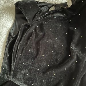 Velvet Sequin Tulip Dress from Zara in XS